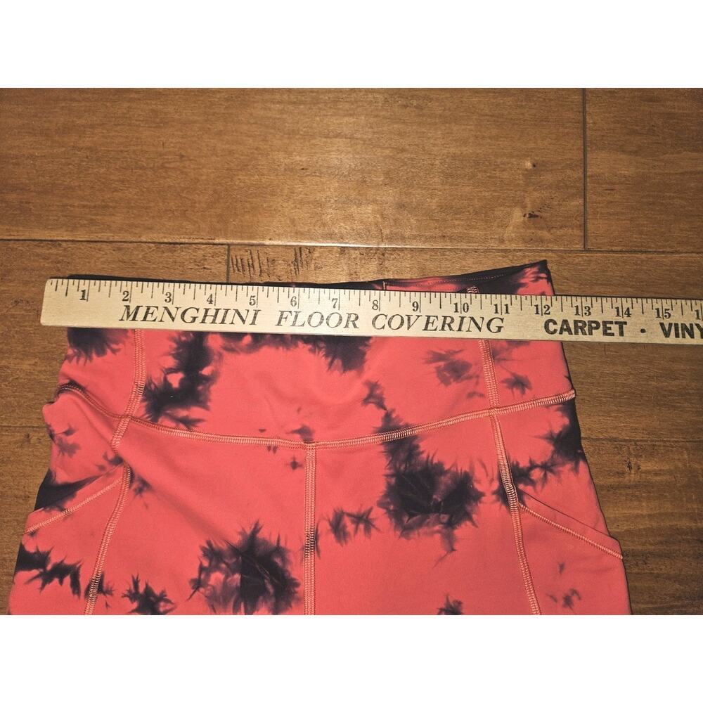 Lululemon Wunder Train High Rise Tight 25” Size 6 Tie Dye Carnation Red Black - Picture 7 of 9